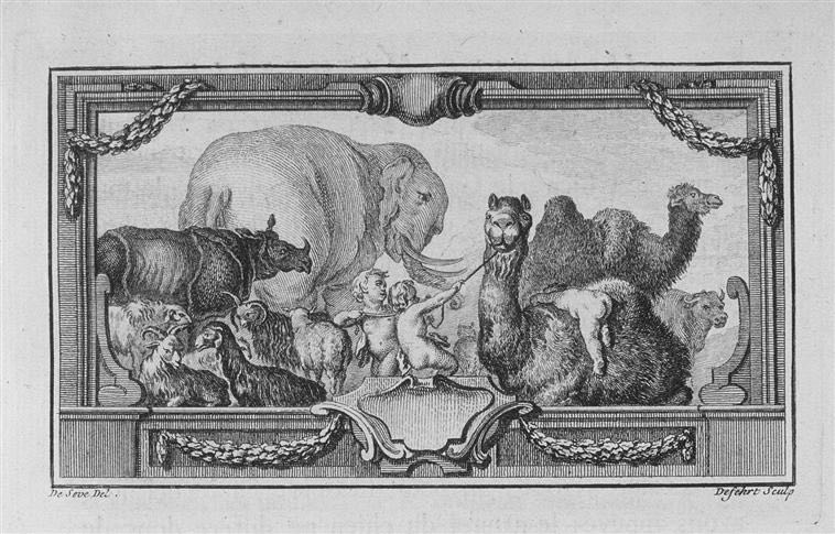 éléphant et autres animaux par Sève et Baquoy extrait histoire naturelle par Buffon