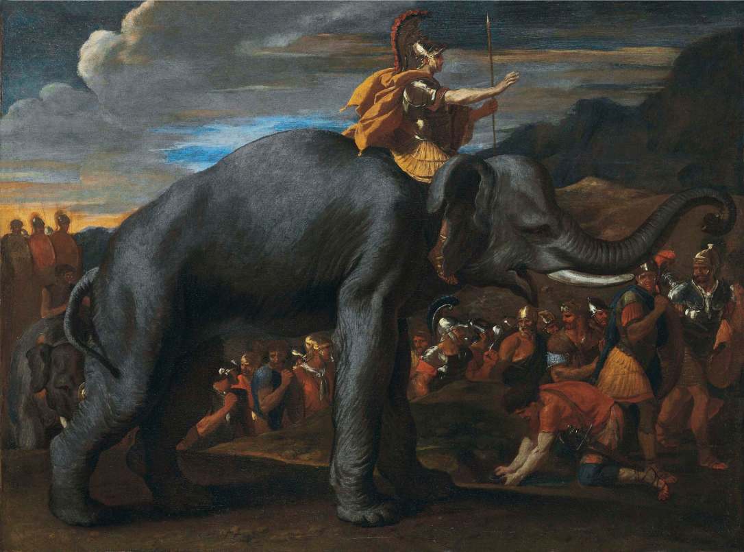 Hannibal traversant les Alpes de Nicolas Poussin datant de vers 1625-1626